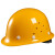 开元  玻璃钢安全帽盔式工地国标矿用施工透气HSKY-A 黄色 旋钮式