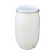 庄太太【加厚160L白色】加厚200L带铁箍法兰桶60升化工塑料桶160公斤发酵泔水桶