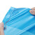 海斯迪克 商用彩色大号垃圾袋 分类袋 加厚塑料平口袋(50个) 100*120cm蓝色 HKT-244