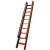 琅俐弥复式木定制梯子阁楼楼梯室内直梯带扶手实木单梯木质复古一字爬梯 直梯1米长3步