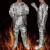 1000度铝箔隔热服 工业耐高温防护服 消防隔热服 防火服 国产面料Mn-gr106 材料偏硬(1000度 L