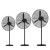 赫钢  工业风扇 强力大风电风扇牛角扇 工厂车间商用立式落地塑钢叶风扇  经典款500黑色 