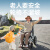 香港品牌电动轮椅折叠轻便智能全自动残疾人老人专用代步车 【3】低靠背/12安锂电池/续航20公里/四轮减震