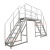 铝合金流水线过梯跨线梯工业双侧爬梯可移动平台梯子加厚防滑定制 定制提供净高净宽梯宽
