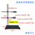 铁架台加厚自重4.0-4.6公斤滴定台方座实验支架配套烧瓶夹大小铁 国标一杆一座120cm