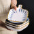 川岛屋青禾芝士焗饭烤盘陶瓷烤箱用烘焙盘子创意家用带手柄的餐具 单柄烤盘(蓝线)