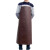 易美丽诺 DA6078 防水防油围裙加厚餐厅厨师酒店洗车皮革围裙 黑色加宽加长1.2m 2件装