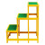 伟光(WEIGUANG) 高80cm 面30*50cm双层绝缘凳 玻璃钢 可移动绝缘工作台 电工绝缘高低凳