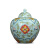 瑾睿茗瓷新中式欧式红色陶瓷储物罐花瓶摆件客厅架工艺品结婚礼物 红色
