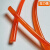 聚氨酯橘红色圆带输送带圆条光面牛筋绳传动带实心 橙色光面直径18mm(一米 1m