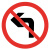 钢隋 反光交通安全标牌 φ60cm 1.5mm厚铝板 交通指示牌可定制 禁止左转弯 一块价