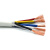 德威狮国标纯铜RVV浴霸线电线5 6 7 8芯1 1.5 2.5平方软线 控制电缆 7芯1平方一米（外皮白色）