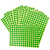 海斯迪克 彩色不干胶圆点标签贴纸 圆形标记分类贴 10mm(2475贴)绿色 HKCX-401