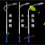双头市电100w路灯杆新农村户外220v乡村led灯4/5/6/8米公路灯 6米D60W锥形自弯款