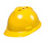 得力 安全帽 透气玻璃钢建筑工程国标黄色