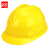 者也（ZYE）V型安全帽工地国标加厚防砸抗冲击劳保头盔透气印字国产ABS款 黄色（10顶）
