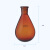 重安盛鼎 棕色茄形烧瓶 玻璃耐热耐高温蒸馏旋蒸旋转蒸发反应瓶器 150ml/24 