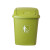 特大号商用塑料户外垃圾箱厨房有盖加厚小区教育垃圾桶垃圾筒 灰色40L