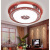 中式吸顶灯客厅圆形实木书房间餐厅LED卧室灯仿古中国风灯具 52cm1035款三色