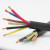 三相电线YZW耐油橡胶软电缆线234芯11.52.546平方户外铜电线三相四线 3x4+1*2.5平方