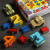 糖米（Temi）儿童数字玩具金刚变形抖音同款合体汽车机器人 早教玩具男孩女孩 0-4个数字+5个符号盒装