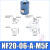 非接触式真空吸盘工业NF20/40/60mm吸口伯努利式电子件光伏罩 NF3006A18F非接触吸盘