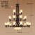 极有家美式吊灯客厅灯复古大气餐厅灯乡村别墅灯卧室灯防尘包安装 3层直径1.4米 高度1.3米