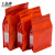 工品库（GONGPINKU）铝箔八边封自立袋(10个）食品开窗密封袋茶叶干货 红色20*30+8cm