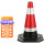 橡胶雪糕筒路障警示红白反光路锥形桶隔离墩道路施工高 高度96cm红体8斤