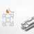 优束 弹珠弹性螺母欧标20/30/40/50 后置铝型材钢珠锁紧卡槽 欧标20-M6(50个） 