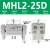 定制HFT型顺荣平行开闭型宽阔型气爪手指气缸MHL210/16/20/25/32/ SRMHL225D