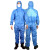 挺固 防护服连体带帽化学实验室蓝色全身工作防尘服 1件起批 M 3天