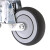 海斯迪克 HK-5098 减震轮 万向减震脚轮 人造胶TPR弹簧手推车工业转向减震轮 5寸万向(载重100kg)