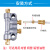 A型抵抗式分油器数控机床润滑油路分配器油泵计量件油排分配阀 一进6出带接头接6mm管