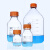 蜀牛 玻璃蓝盖试剂瓶密封瓶带刻度螺口丝口蓝盖瓶 高硼硅透明1000ml