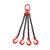 T8级锰钢起重链条吊索具组合模具吊装模具配件吊环吊钩0.5-50T定制 1吨1米单腿