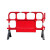 胶马隔离栏PVC塑料护栏市政围栏移动黑色PE胶马学校加油站铁马 1.4米红色