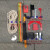 单双伸缩梯/升降拉绳梯/工程梯/铝合金人字梯子通用配件 红色 活动脚垫一个