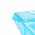 铸固 温度计消毒盒 实验室用体温计浸泡干燥一体式收纳浸泡塑料盒 蓝色 24*16*6CM 