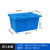 加厚塑料水箱大号方桶长方形储水箱储物塑料桶水产养殖泡瓷砖水桶 50水箱加盖48*34*25 红白蓝留言默认蓝