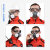 安爽利（ASL） KN95防尘口罩防毒面具全面罩带防雾护目镜8200防尘 口罩送6片滤棉