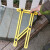 海斯迪克木工用四边折叠尺 四角尺多角度四折尺 2个 全塑/丝印(黄色)