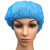 桑宋 一次性帽子 无纺布头套 厨房工作帽防污防尘头罩 40g加厚圆帽蓝色 100个/包 蓝色100个/包 21英寸 