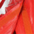 聚远 JUYUAN 防化服 半封闭轻型 红色 消防化工厂简易防化服 耐酸碱连体防护服 化学防液氨氯气防护服 红色