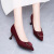 蕉京喜婆婆婚宴旗袍配的鞋子红色高跟旗袍鞋细跟2022春季喜妈妈鞋喜婚 酒红色高5.4cm9866 34