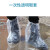天天平安 一次性鞋套 雨天加厚长筒户外防滑耐磨防护鞋套 100只/包 透明 5天