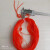 80后怀旧经典1毫米实心玻璃丝PVC水晶塑料编织绳编鱼虾的胶绳 红色1斤（约8根*65米）