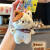SunToMoon毛绒咖啡小猫公仔钥匙扣情侣款可爱围巾玩偶书包挂件创意小礼品 咖啡小猫