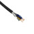 金龙羽 电线电缆多芯护套线软线铜芯国标RVV 黑色 RVV3*6+2*4平方 100米/卷