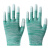 盛世手套防工地劳保防滑工作透气薄款手套绝缘 绿色条纹涂指(36双) S